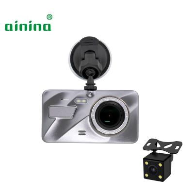 China Waterproof / Shockproof 4 Inch IPS Screen Dual Lens Car Dashcam FHD1080P With Night Vision / 150 Degree Wide Angle Car Camera Max Support 128GB for sale