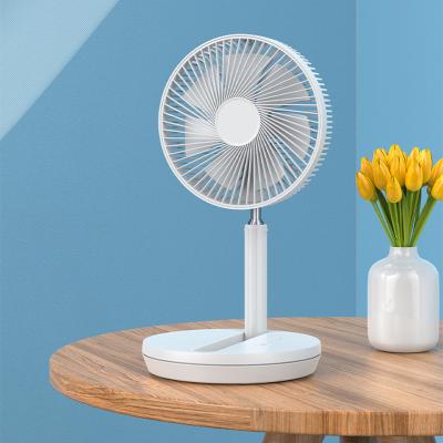 China Hotel Folding Large Air Volume Telescopic Fan, 7200mAh Rechargeable Battery, 4 Speeds for Office Home Outdoor Camping for sale