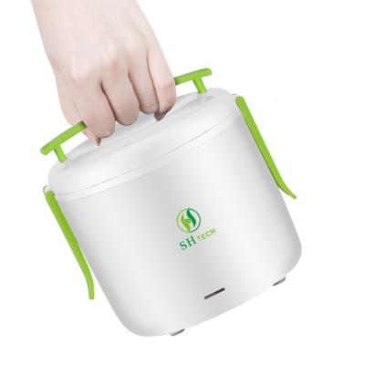 China Sustainable 1.5L Stainless Steel Electric Bento Insulated Thermos Lunch Food Box for sale