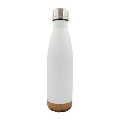 China 500ml Stainless Steel PORTABLE Vacuum Coke Bottle Double Wall Insulated Water Bottle Travel Bottle Cola Shape Bottle With Cork Bottom for sale