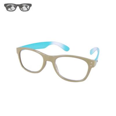 China For current fashionable grandma style reading glass gradient chandelier color reading glasses frames material tr90 for sale