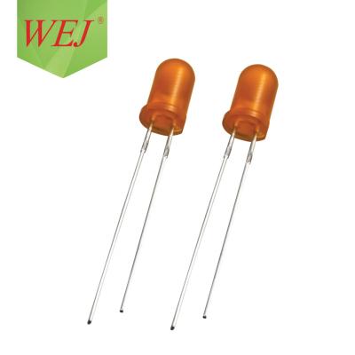 China AlGaInP Factory Price 2.0v-2.4v 610nm Orange Head 30mA 3mm 5mm DIP Led Diode Led Light for sale