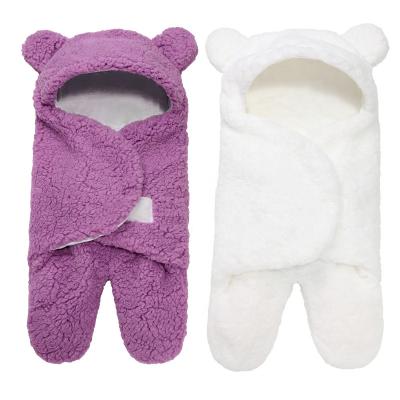 China Cute hot-selling blanket children's hot-selling baby Amazon cartoon baby sleeping bag plush lamb's wool kick-proof quilt in autumn and winter for sale