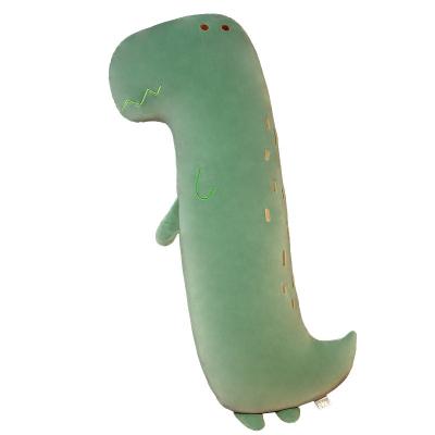 China Cute Cute Cartoon Dinosaur Long Pillow Bed Girls Sleep Legs Stuffed Doll Pillow Removable Doll for sale