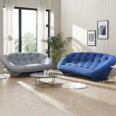 China Modern minimalist living room fabric designer art style Italian light luxury tufted three space people creative sofa for sale