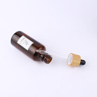 China Best Amber Glass E-vape Cosmetic Oil 1oz 30ml Empty Dropper Bottle For Packaging for sale