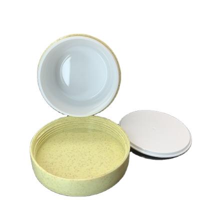 China 200g 250g Wheat Straw Cosmetic Eco Friendly Jar Cosmetic Cream Plastic Container For Body Butter Scrub for sale