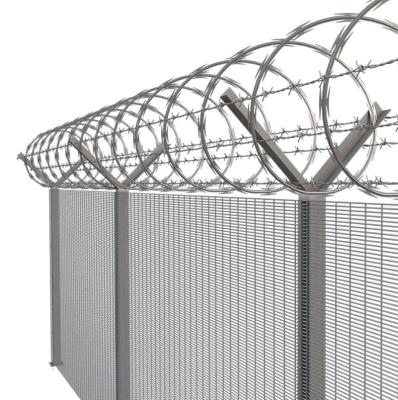 China Easily Assembled Clearvu Barrier Anti Climb Fence High Security Razor Barbed Wire for sale