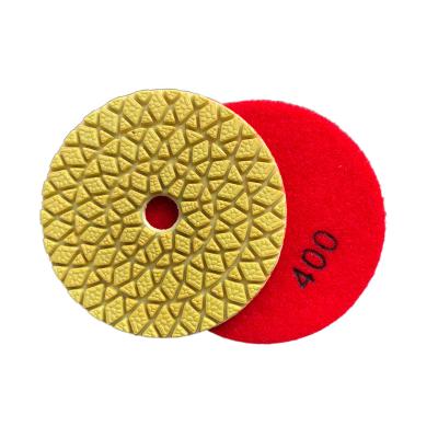 China 4 Inch Sunflower Polishing Pads Diamond Hand Pads Diamond Polishing Pad Sunflower for sale