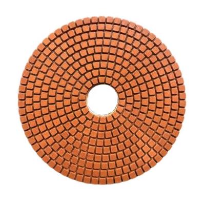 China Wet Use Granite Marble Quartz Ceramic Tile 150mm Diamond Polishing Pad Wet Abrasive Pads Resin Grinding Wheel for sale