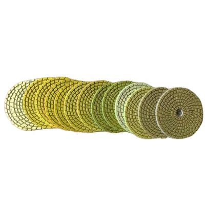 China High Quality 100mm Stone Resin Diamond (Marble/Granite/Quartz) Wet Polishing Pad For Stone for sale