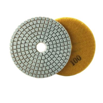 China 100mm Wet Polishing Pad for Granite Marble Quartz Stone for sale