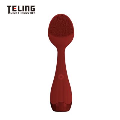 China Portable Rechargeable DEEP CLEANING Facial Massager Sweep Professional Waterproof Electric Handheld Facial Brush for sale