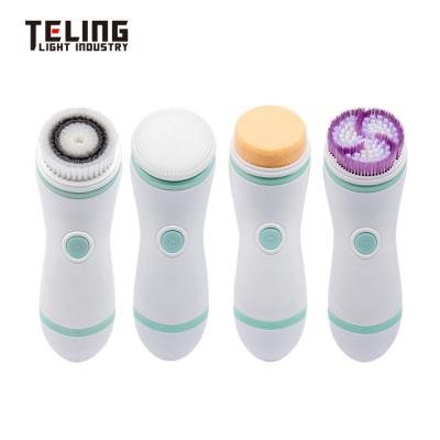 China Face Cleansing 2019 Beauty and Personal Care 4 in 1 Face Skin Spa Facial Cleansing Brush for Exfoliating and Massage for sale