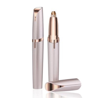 China Safety USB Rechargeable Portable Eyebrow Trimmer Electric Hair Remover For Lady Cordless for sale