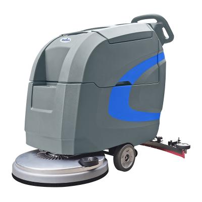 China Commercial Type Floor Scrubber Machine Pavement Floor Hotels Workshop Battery Scrubber for sale