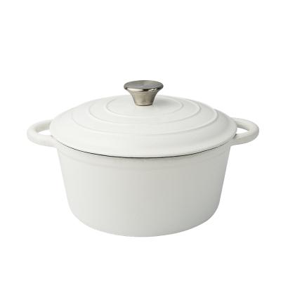 China High Quality Minimalist Enamel Cookware Nonstick Cast Iron Cooking Pots for sale