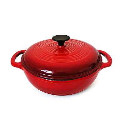 China Sustainable Food Warmer Hot Sale Insulated Enamel Cookware Casserole Pots for sale