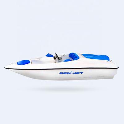 China High Quality Powered Speed ​​Boats Fiberglass Small Mini Speed ​​Boat for sale