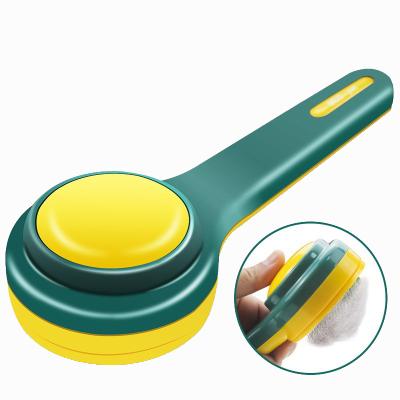 China Sustainable Pet Cleaning Comb Dog Cat Hair Cleaning Comb Brush Pet Products Grooming for sale