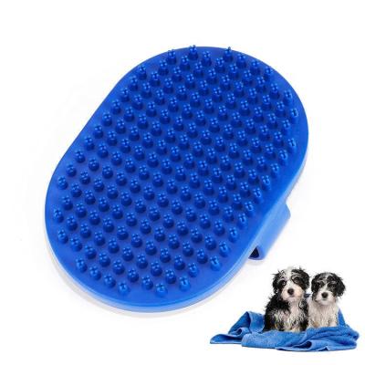 China 2022 Viable Wholesale Dog Brush Massage Soothing Rubber Brush For Long Short Haired Dogs And Cats for sale