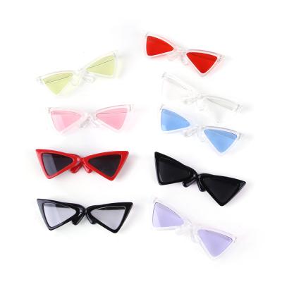 China Viable Funny Accessories Color Personality Cat Dog Glass Pet Cat Plastic Transparent Glasses for sale