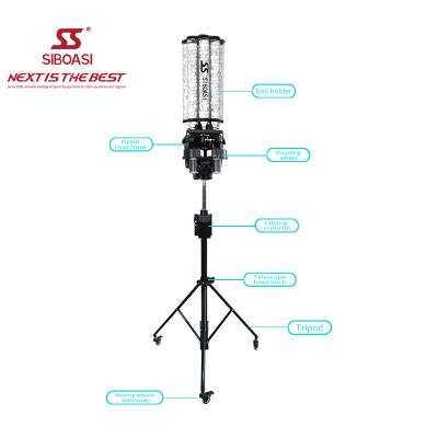 중국 SIBOASI Smart Badminton Ball Shooting Machine With Battery For Badminton Training Model B1600 판매용