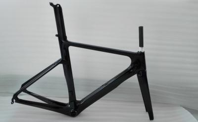 China Single Speed Carbon Road Bike Frames Aerodynamic Streamline Profile for sale