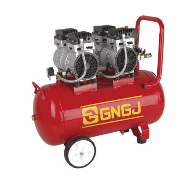 China Lowest Price Industrial Portable Oil Free Small Mute Piston 320w Electric Silent Oil Free Air Compressors For Sand Blasting for sale