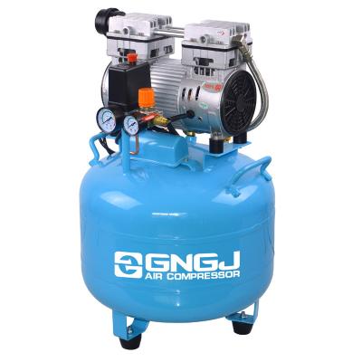 China Chinese Supply 32L Oil Free Portable Piston Dental Silent Oil Free Air Compressor With Vertical Tank for sale