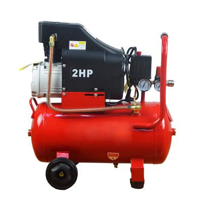 China Mini 24 Liters Lubricated Portable Piston Direct Driven Air Compressor Made in China for sale