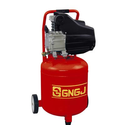 China Lubricated Handle Piston Motor 40L 1.5KW 2HP Industrial Portable Direct Driven Air Compressor for sale