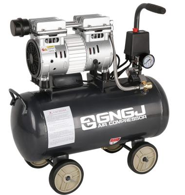 China 1500W 2 POLE 24L Portable Silent Pneumatic Paint Lubricated Oil Free Air Compressor for sale