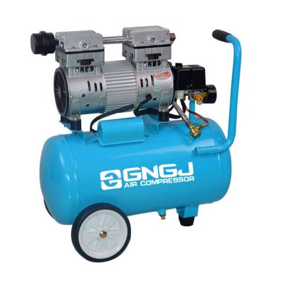 China Industrial Commercial Portable Small Oil Free Air Compressor 24L 1440L/M Oil Free Best Speed for sale