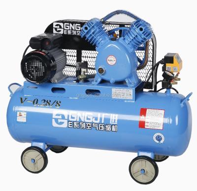 China Hot Sale Low Price Lubricated Heavy Duty Belt Driven Air Compressor For Building Material Shops for sale