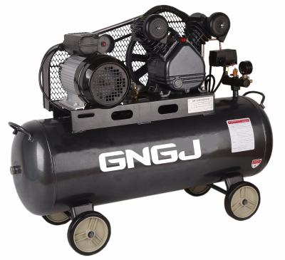 China Factory Lubricated Best Selling Belt Driven Type Air Compressor 80 Liter for sale