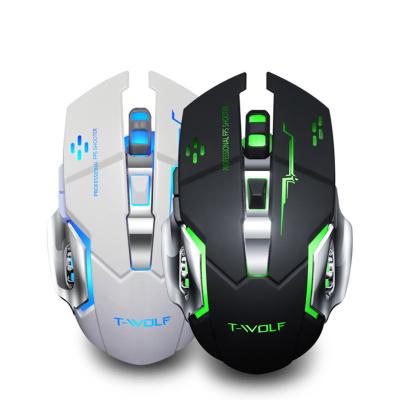 China High DPI 2.4GHz 2400DPI High Quality USB Rechargeable Wireless Optical Backlight Mouse slient Computer Gaming Mouse for sale