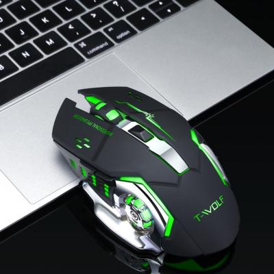 China USB Rechargeable Wireless Optical Backlight DPI Best Selling High DPI Gaming Mouse 2.4GHz 2400DPI slient mouse for computer for sale