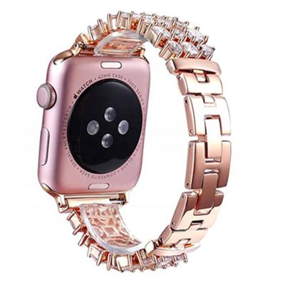 China Stainless Steel Bands Diamond Band For Apple Watch Loop Strap Replacement Watch Accessories for sale