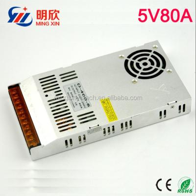 China LED lighting 5v 80a slim case led ultra-thin 400w 5v power supply switching power supply with 3 years warranty for sale