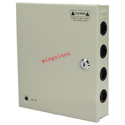 China 9 Channels 12v 20a 250w 9ch CCTV Power Box Switching Power Supply For Security Cameras 12v 250W 317*217*64mm for sale