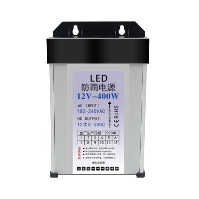 China LED Lighting 400W Rainproof 12V 33A 400w Led Power Supply 12v 400w With CE&RoHS Certificate for sale