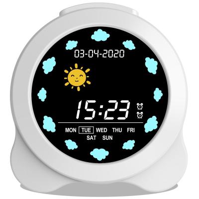 China Hot Selling Antique Style Mini Table Clock Desk Decoration Digital Plastic Alarm Clock for sale