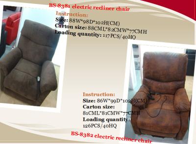 China China Lift Recliner Massage Chair with Heating Function and Optional Backup Battery for sale