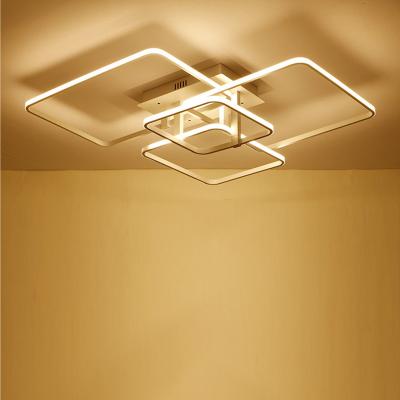 China Modern Creative European Rectangular Ceiling Lamp Large Living Room Bedroom Restaurant Chandelier For Home Hotel for sale