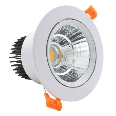 China Modern Adjustable Angle Living Room Household Downlight COB Spotlight Commercial Embedded Anti-glare Background Spotlight for sale