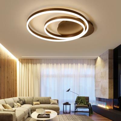 China Modern Nordic Living Room Lamp Minimalist LED Ceiling Lamp Atmosphere Home Around Bedroom Study Smart Dimming Lamp for sale