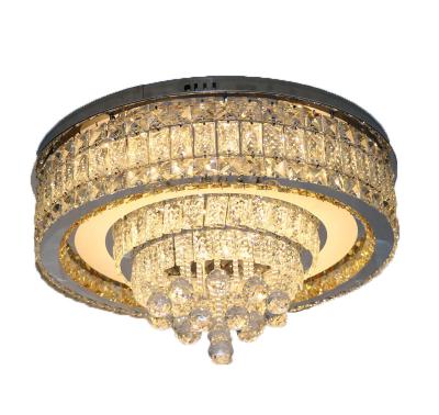 China Multilayer Living Room Bedroom Lamp K9 Outdoor Mounted Simple Crystal Ceiling Light Led Ceiling Lamp for sale