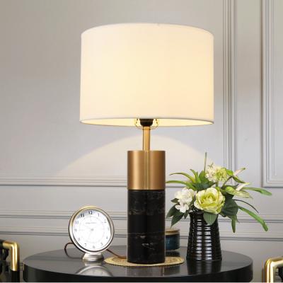 China New Hotel Project Table Lamp Desk Lamp Luxury Marble Table Light Modern Decorative LED Lamp Indoor Lighting for sale