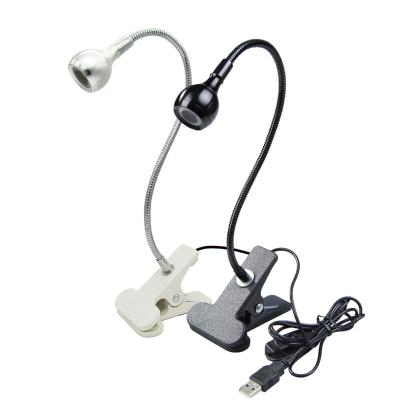 China Modern Factory Price 1W LED Desk Lamp with USB Port, Flexible Gooseneck LED Wall Light for sale